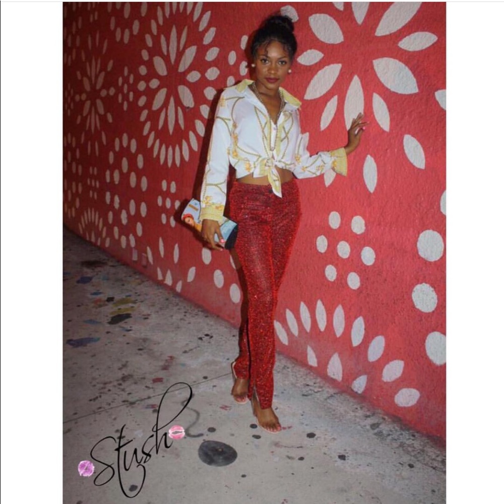 Metallic Pants - Picture 2 of 3